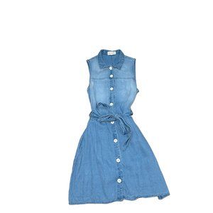 Denim Revolve X Bella Dahl Belted Sleeveless Mini Dress